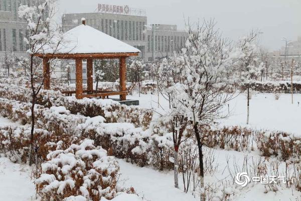 新疆伊吾降暴雪 积雪深度达10厘米