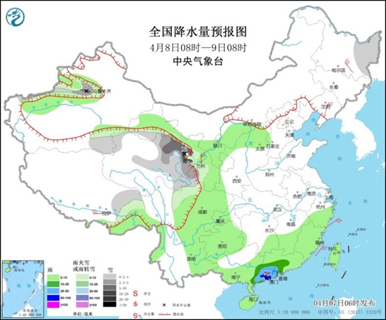 江南华南局地有暴雨 东北气温起伏大