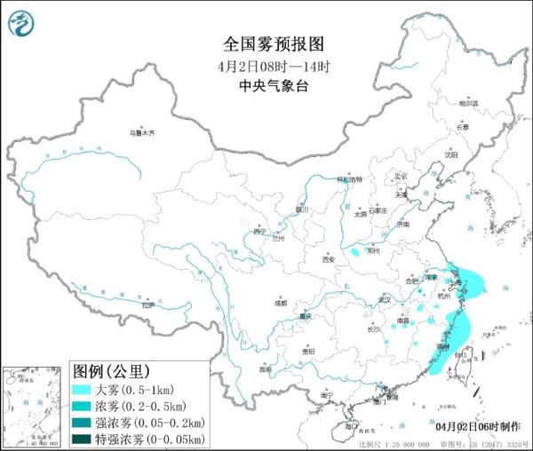 大雾黄色预警！浙江福建沿岸等海域将有能见度不足1公里的大雾