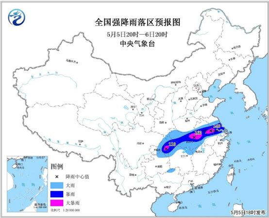暴雨黄色预警继续发布!重庆安徽等5省市有暴雨