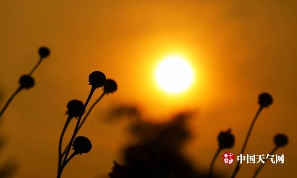 四川广安美丽黄昏 夕阳衬晚霞
