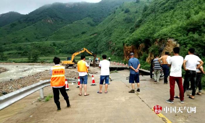 辽宁遭遇强降雨局地大暴雨 多地道路冲毁农田被淹