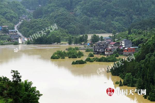 重庆强降雨致多地“看海”农作物被淹 今夜局地仍有暴雨
