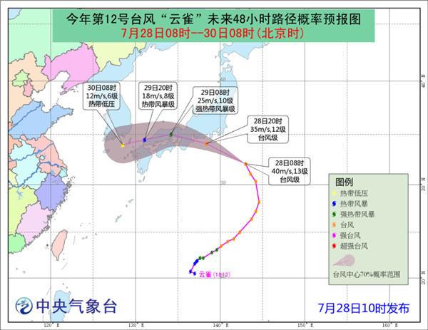 “云雀”将在日本本州岛登陆 未来两天对我国无影响