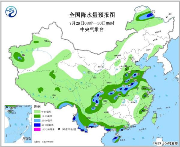 四川广西等强降雨持续 南方高温超长待机