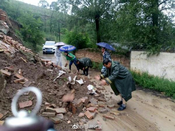 甘肃现今年来最强降水灾害频发 今天陇东南暴雨持续