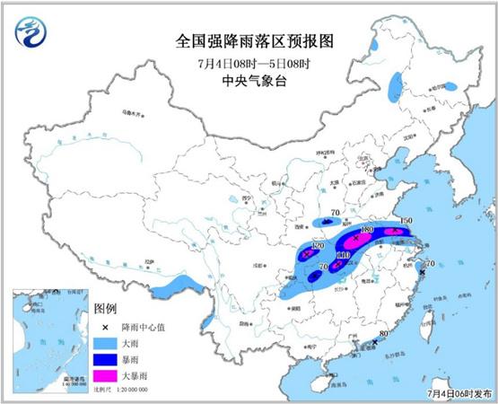 暴雨预警升级为黄色 湖北江苏等9省市有大到暴雨