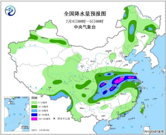 湖北河南等5省市有区域性大暴雨 南北方高温增多