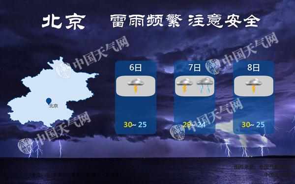 北京今夜中到大雨来袭 明晨降雨袭扰早高峰