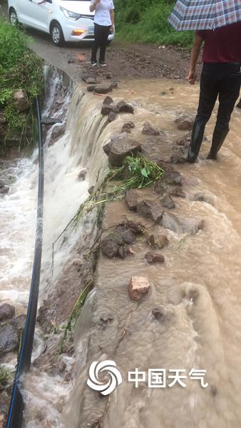 台风“温比亚”来势汹汹 安徽霍山东西溪乡受灾严重