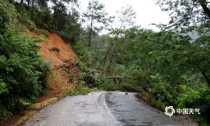 广西局地大暴雨 山体滑坡洪灾淹没农田厂棚