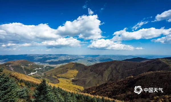 深秋登高六盘山  高空俯瞰固原城