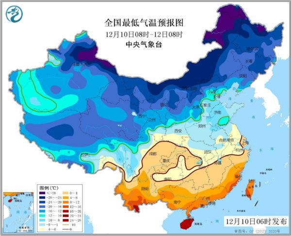 寒潮蓝色预警：西北华北黄淮等地降温4-6℃