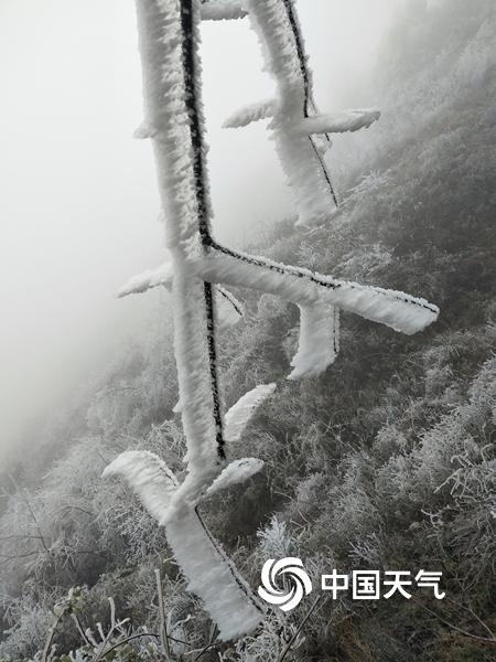 贵州福泉：高山上的“雪树银花”