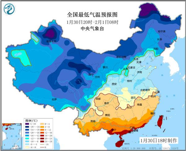 寒潮蓝色预警：东北江淮江南等部分地区降温10-12℃