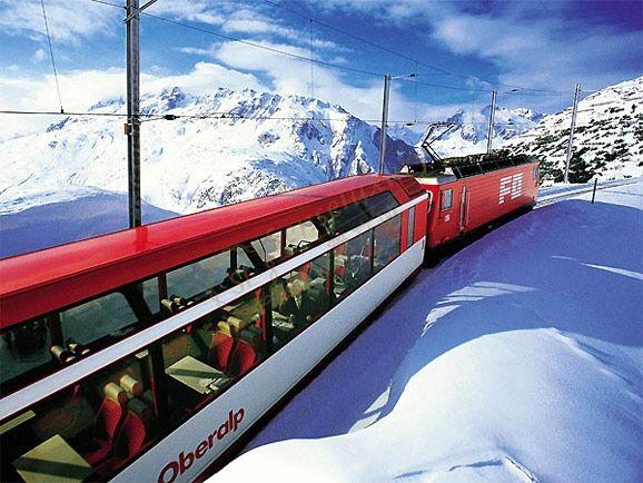 瑞士冰川列车攻略，带你穿越瑞士美丽雪景