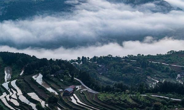 云雾深处有人家 重庆南川平流雾美景似仙境