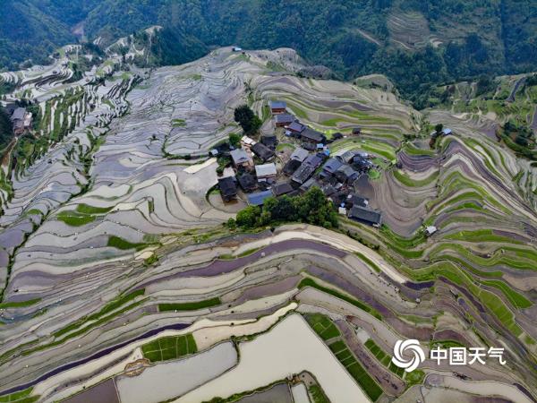 雨后云雾绕青山 赏贵州从江奇美梯田