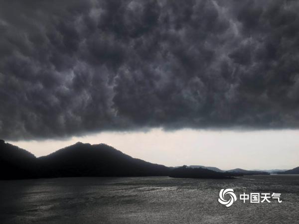 暴雨前夕 广东高州“黑云压顶”犹如科幻大片