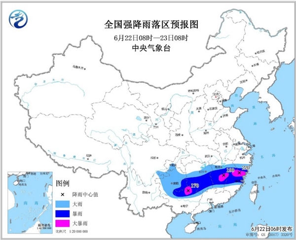 暴雨预警！广西江西福建等地有大暴雨 警惕强对流