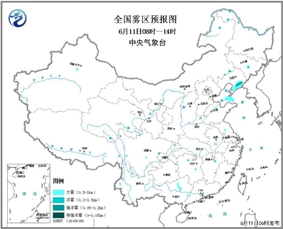 大雾黄色预警：今天辽宁及渤海海峡等地有大雾-资讯-中国天气网