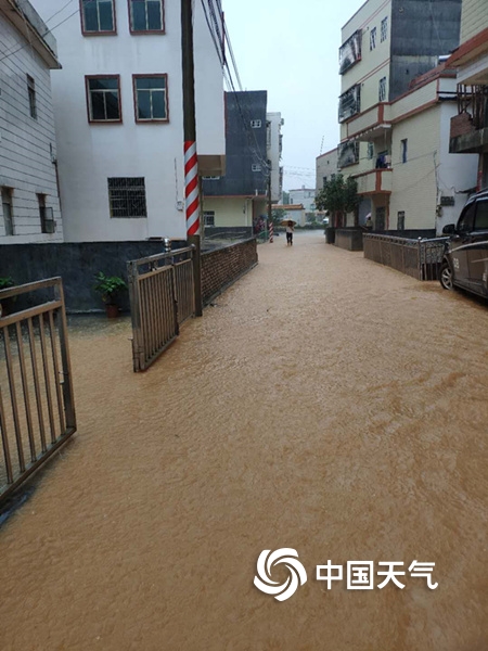 强降水来袭 广东龙川受淹严重出现滑坡险情