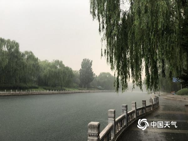 外出带伞！北京出现明显降雨 部分路段已有积水