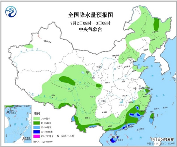 热带低压华南沿海制造强风雨 华北黄淮高温持续