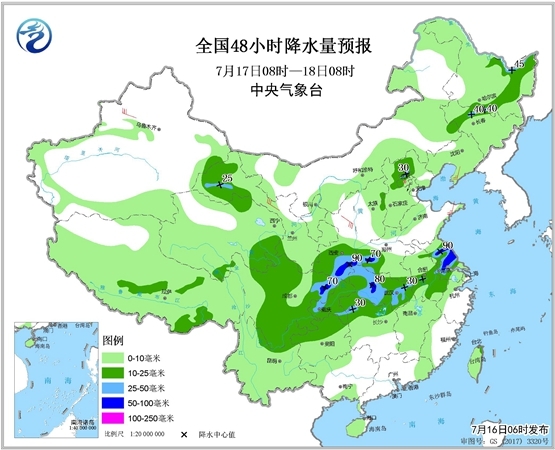 暴雨转战川陕 江南华南等地天气闷热