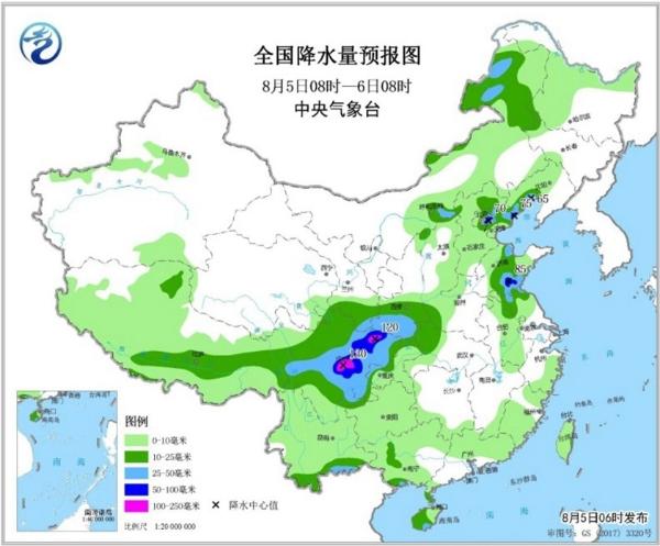 华北四川盆地等地降雨持续 台风“利奇马”昨天下午生成