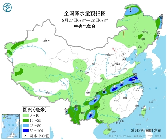 湖北重庆等地有强降雨 南方高温月底终结