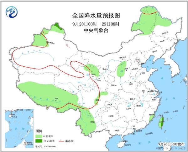 中东部降水稀少 西南地区雨雪渐弱