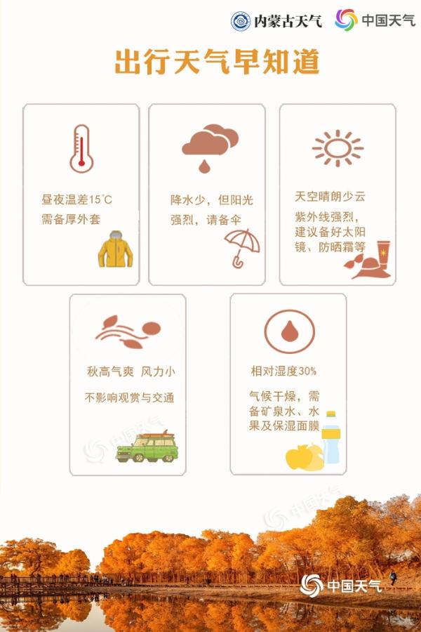 2019额济纳胡杨林观赏预报出炉 感受千年不朽胡杨的魅力