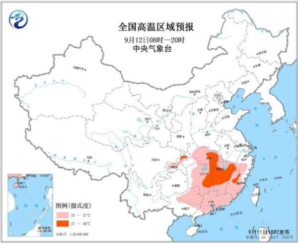 防暑！重庆湖北湖南江西福建部分地区最高气温可达37℃以上