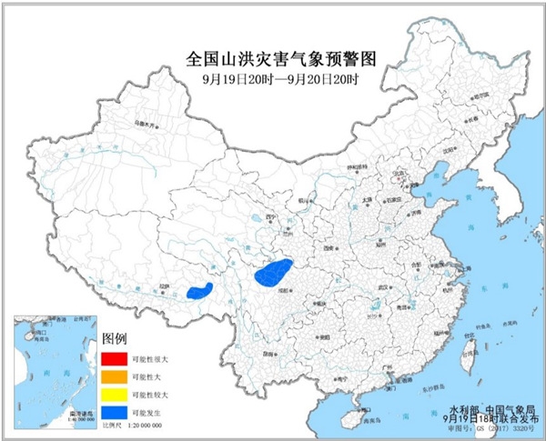 注意！四川北部西藏东部等地局地可能发生山洪灾害