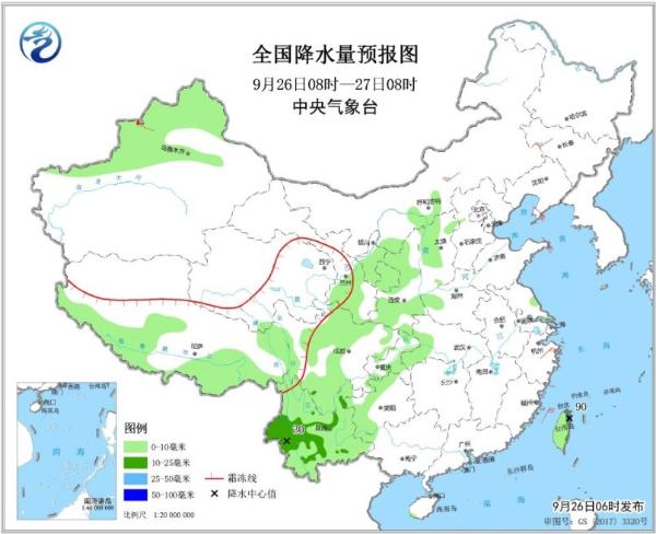 中东部降水稀少 西南地区雨雪渐弱