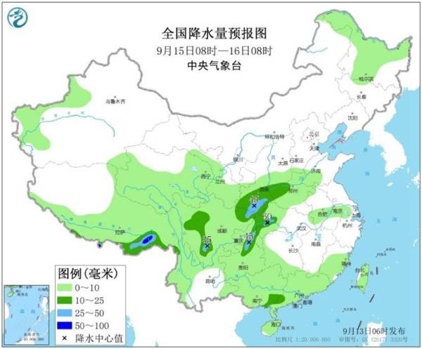 中秋小长假开启 北方降雨送秋凉南方“高烧”不退