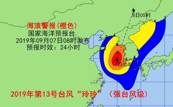 海浪橙色警报 辽宁山东部分近岸海域将现大浪到巨浪
