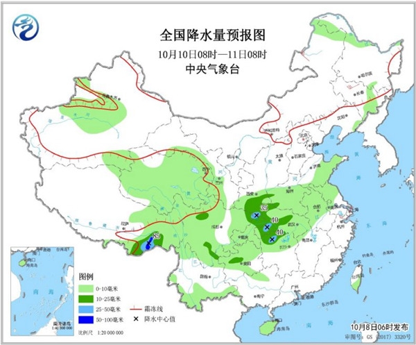 冷空气频繁影响中东部地区 华西秋雨未来还将持续