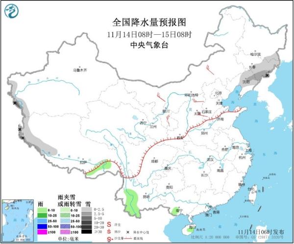 今日我国雨雪稀少 东部南部海区有强风
