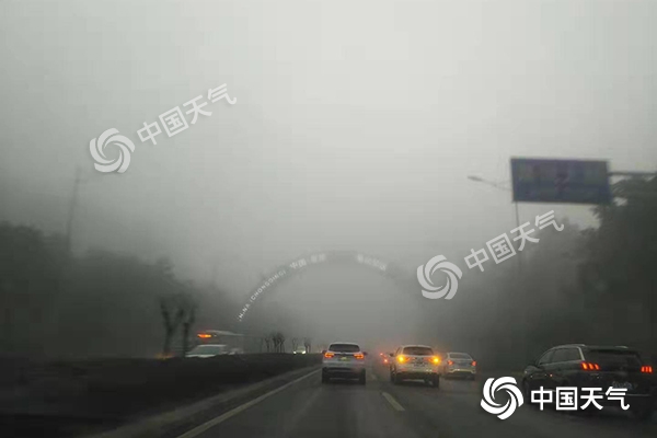重庆浓雾致多个高速路入口管制 周末放晴宜出游