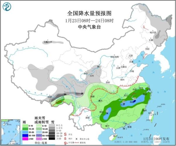 江南等地强降雨扰春运 华北黄淮霾发展