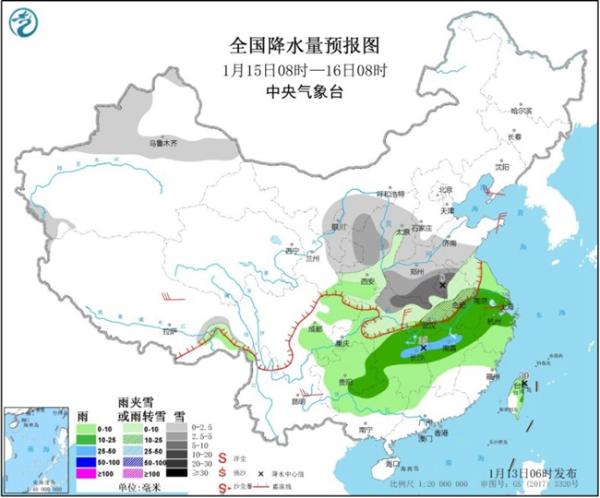 中东部大范围雨雪又开工 华北黄淮霾反复