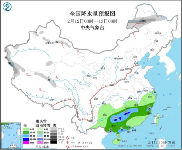 南方降水呈“接力赛” 气温冲高回落如“过山车”