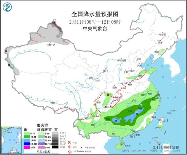 北方多地将迎今年首个10℃+ 南方明起再迎大范围降雨