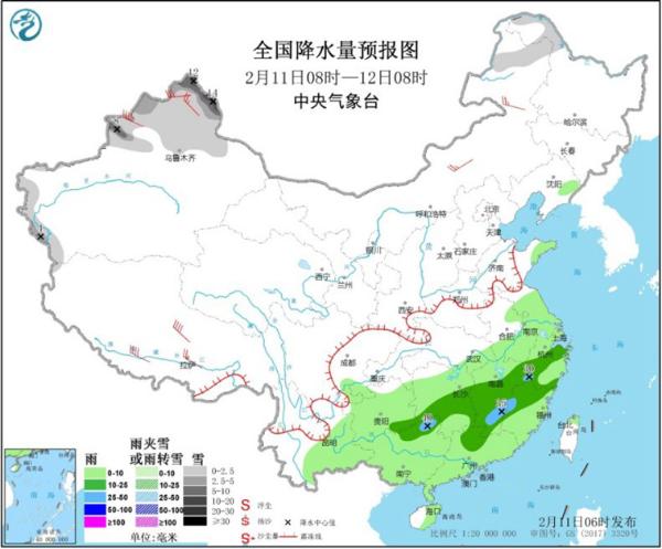 南方降水呈“接力赛” 气温冲高回落如“过山车”