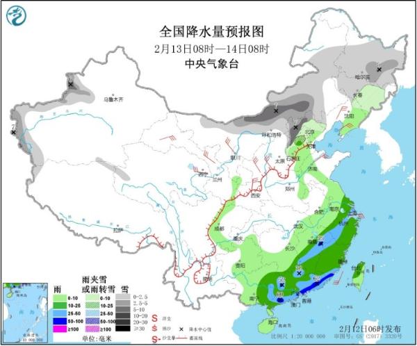 南方降雨增多增强 北方降水明起拉开序幕