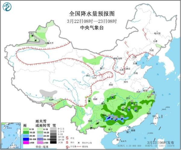 江南华南强降雨继续“控场” 华北东北多地气温或创新高