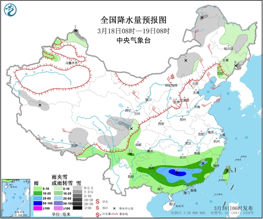 今日南方仍有强降雨 北方升温大潮达鼎盛