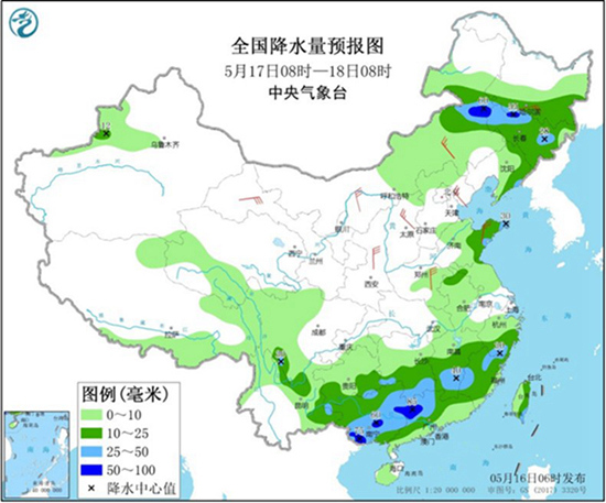 今后三天南方强降雨再度“上线” 北方降雨降温齐至